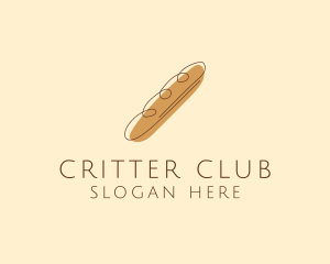 French Baguette Bread Deli logo design