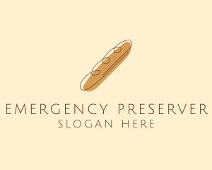 French Baguette Bread Deli logo design