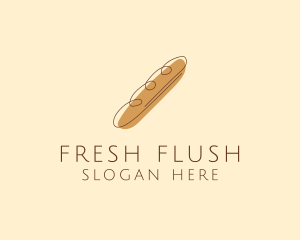 French Baguette Bread Deli logo design