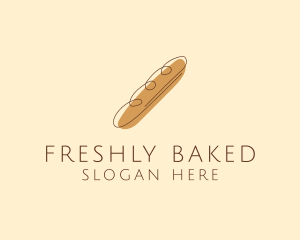 French Baguette Bread Deli logo design