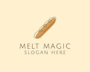 French Baguette Bread Deli logo design