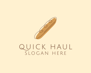 French Baguette Bread Deli logo design