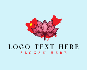 China Lotus Flower logo