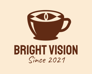 Coffee Cup Eye  logo design