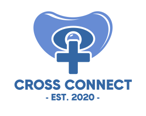 Blue Cross Pacifier logo design