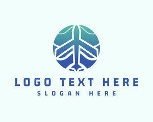 Gradient Airplane Transport logo