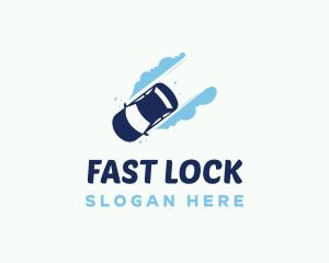 Fast Car Wash Cleaning logo design