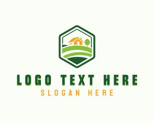 Backyard Lawn Landscaping Logo