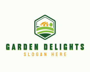 Backyard Lawn Landscaping logo design