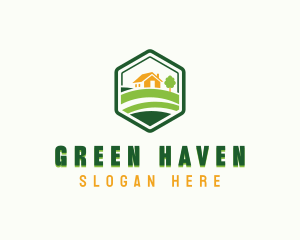 Backyard Lawn Landscaping logo design