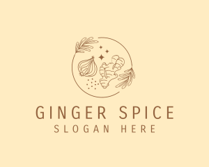 Organic Spices Ingredients logo design