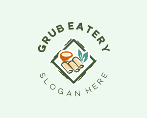 Spring Rolls Snack logo design