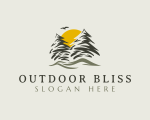 Outdoor Pine Tree logo design