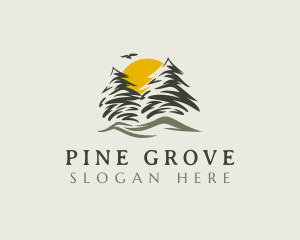 Outdoor Pine Tree logo design