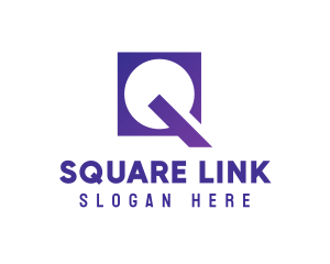 Violet Square Q logo