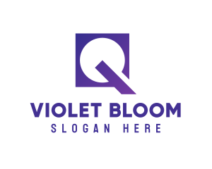 Violet Square Q logo