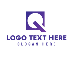 Violet Square Q Logo