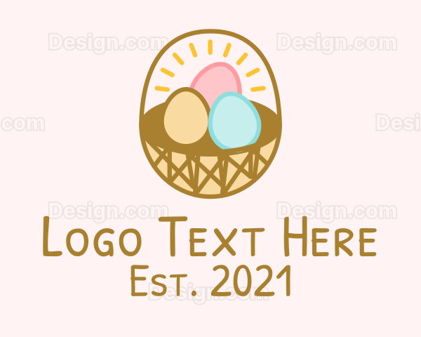 Easter Egg Basket Logo