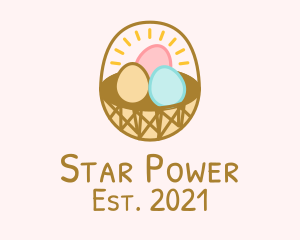 Easter Egg Basket  logo design