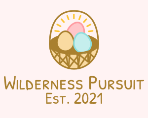 Easter Egg Basket  logo design