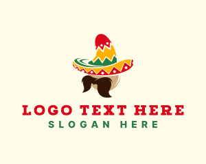 Mexican Hat Mustache logo