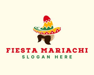 Mexican Hat Mustache logo design