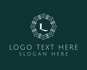 Elegant Doily Flower logo