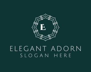 Elegant Doily Flower logo design