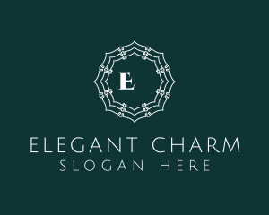 Elegant Doily Flower logo design