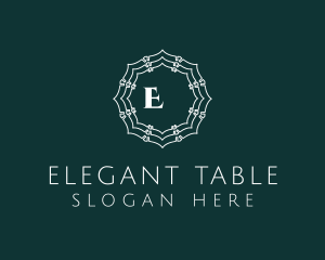 Elegant Doily Flower logo design