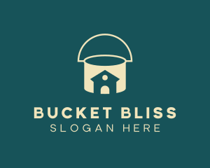 Paint Bucket Home Builder logo design