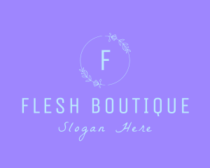 Flower Wreath Boutique logo design