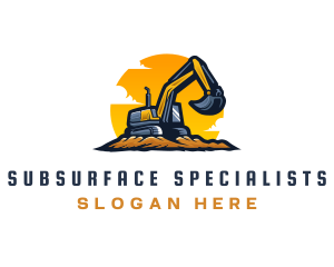 Industrial Digging Excavator logo