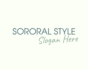 Simple Style Fashion logo design