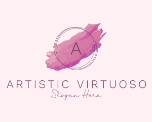 Beauty Watercolor Cosmetics  logo design