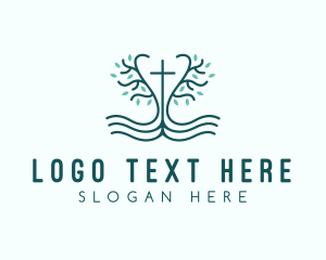 Holy Crucifix Tree logo