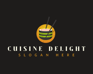 Sushi Gourmet Cuisine logo design