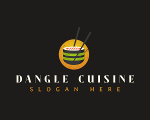 Sushi Gourmet Cuisine logo design