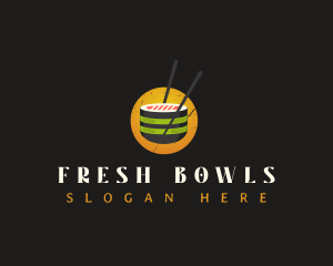 Sushi Gourmet Cuisine logo design