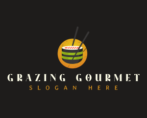 Sushi Gourmet Cuisine logo design