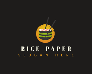 Sushi Gourmet Cuisine logo design