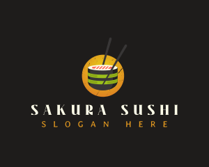 Sushi Gourmet Cuisine logo design