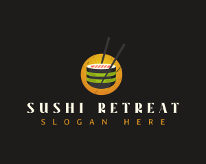 Sushi Gourmet Cuisine logo design