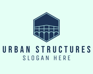 Urban Bridge Infrastructure logo design