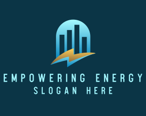 Voltage Energy Graph logo design