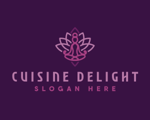 Wellness Yoga Lotus Logo