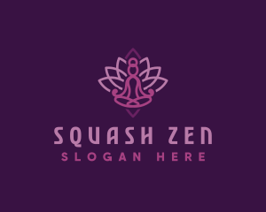 Wellness Yoga Lotus logo design