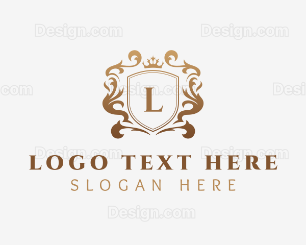 Luxury Jewelry Boutique Shield Logo