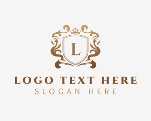 Luxury Jewelry Boutique Shield logo