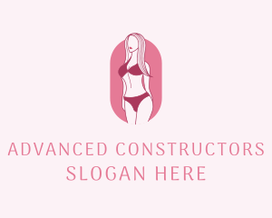 Bikini Woman Fashion logo design